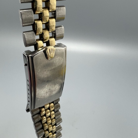 Rolex Vintage  14K Gold & Stainless Steel USA Oval Link Bracelet - Picture 9 of 13